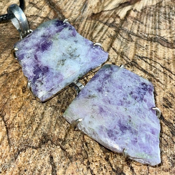 Large Purple Lepidolite Pendant 3” - Picture 7 of 14